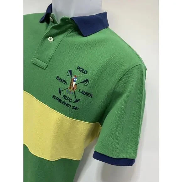 Polo Ralph Lauren Club Mens M Classic Fit Short Sleeve Pony Equestrian Shirt - Picture 3 of 7